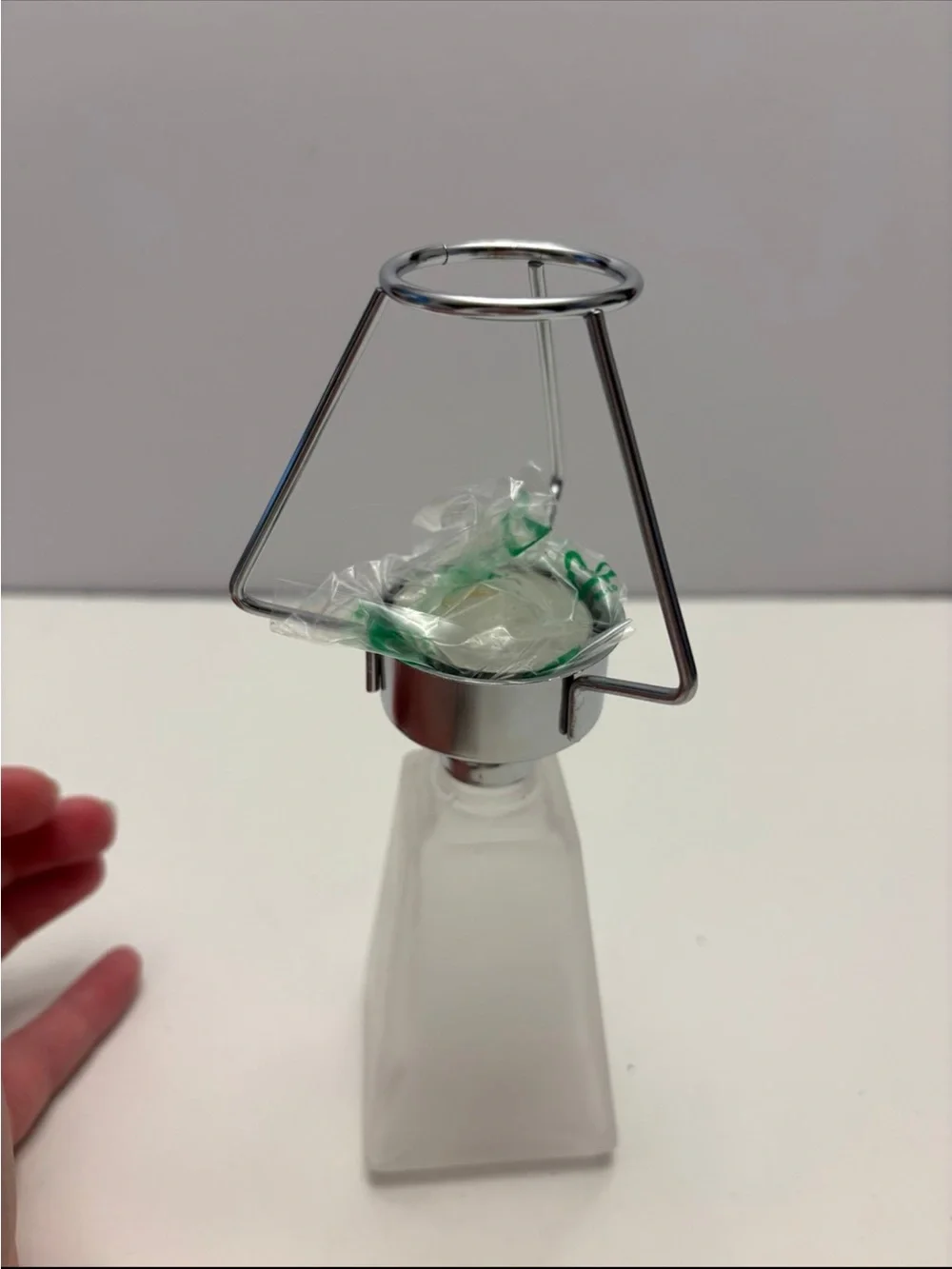 New with box PROVO CRAFT Frosted Glass Lamp Kit - Unpainted